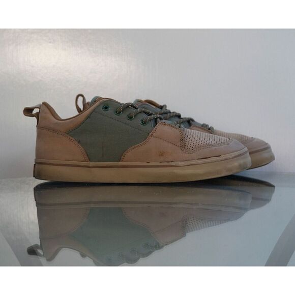 The Hundreds Other - The HUNDREDS ADAM BOMB RILEY F13P210005 LOW OLIVE GREEN BROWN CANVAS NUBUCK 10.5